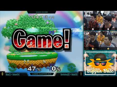 The Even Bigger Balc - Darkatma + Ralph vs Blue + Salami - Doubles Losers Quarters - SSBM