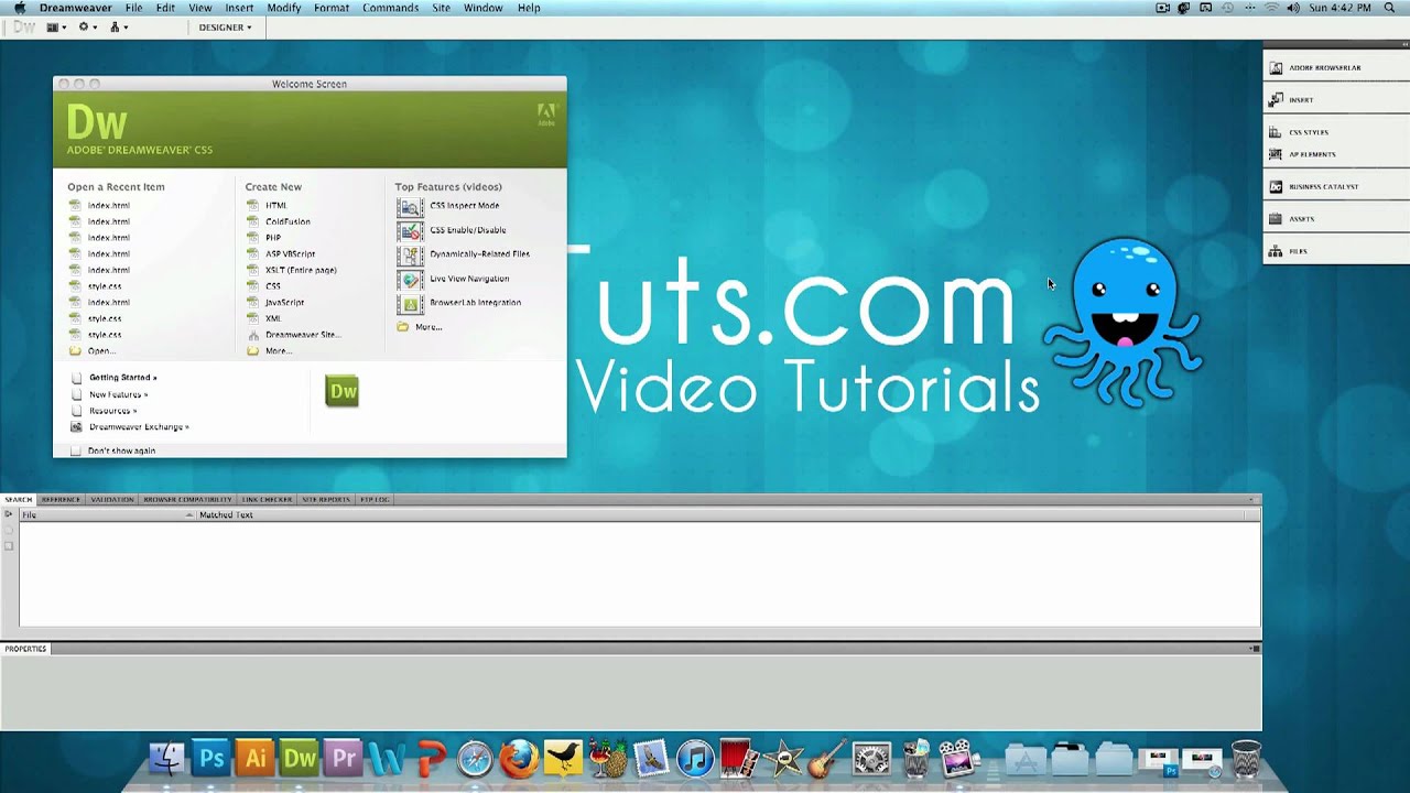 Dreamweaver Tutorial: How to Convert a .PSD to .HTML