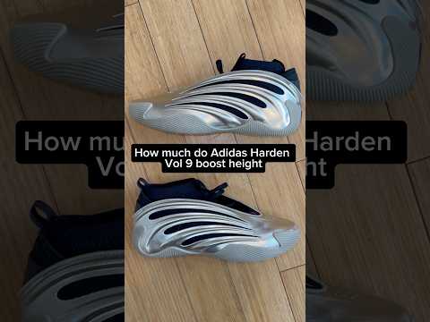 How much do Adidas Harden Volume 9 boost height #adidas #jamesharden #basketballshoes #basketball