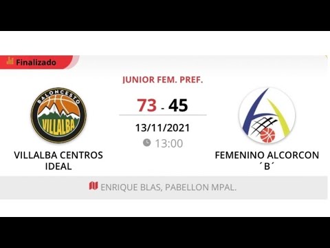 Junior fem C VILLALBA CENTROS IDEAL - FEMENINO ALCORCON