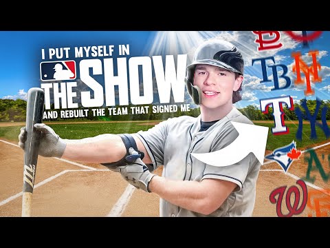 i put myself in MLB The Show and rebuild the team that signed me..