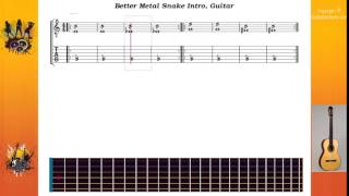 Better Metal Snake Intro - Dethklok - Guitar
