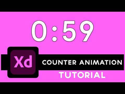 How to animate numbers in XD - Adobe XD Tutorial