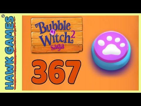 Bubble Witch 2 Saga Level 367 Hard (Animals mode) - 3 Stars Walkthrough, No Boosters