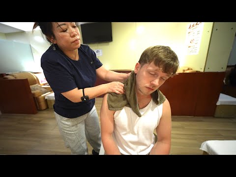 ASMR: Amazing Shoulder, Neck & Foot Massage in Hong Kong