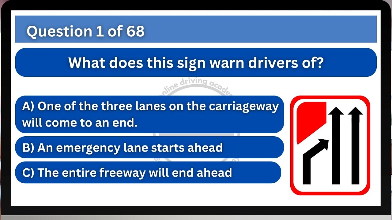 Full 68 Question Learner's Licence Test (2025)