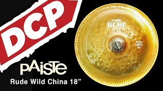 Video thumbnail for Paiste Rude Wild China Cymbal 18" by Drum Center of Portsmouth