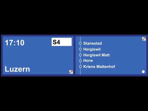 Zentralbahn Ansagen | S4 Einfahrt in Stans | BoJa Ansagen