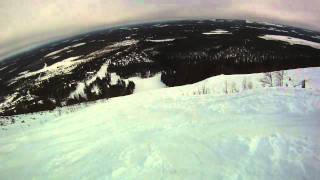 preview picture of video 'Skiing Huttu-ukko at Pyhätunturi, Lapland, Finland'