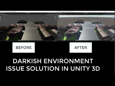Solved dark scene issue solution unity