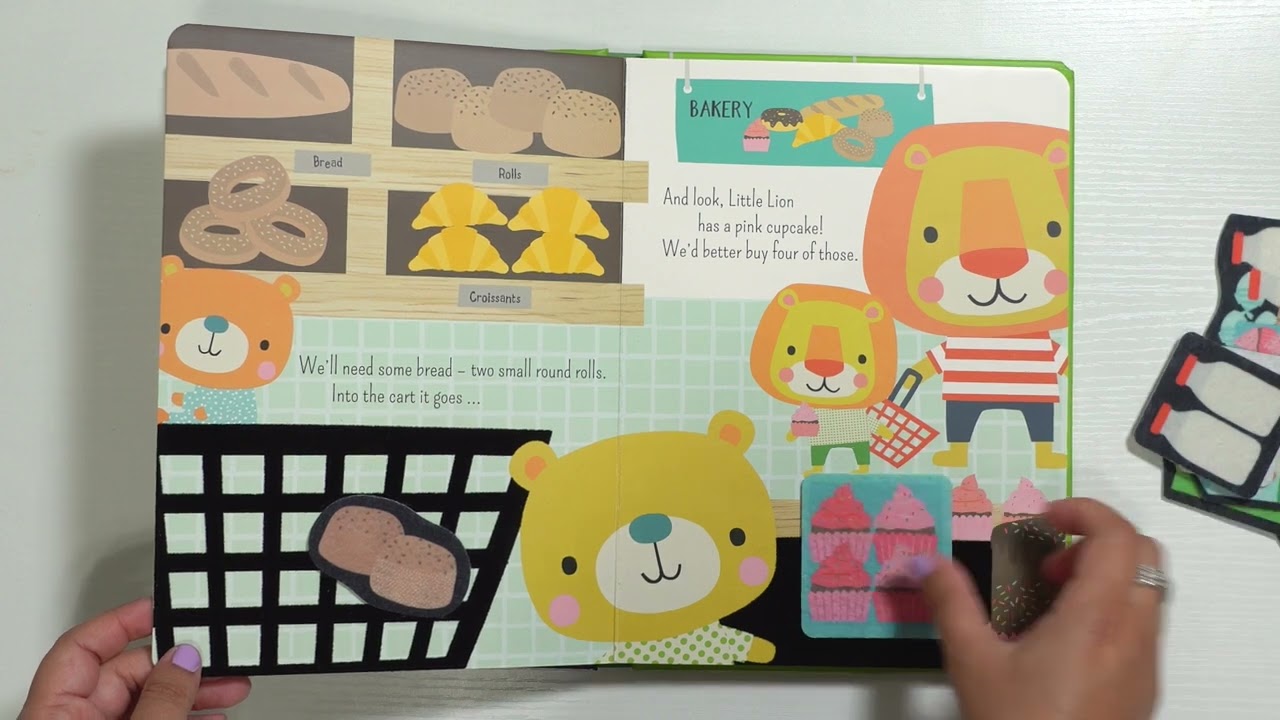 Top Interactive Book for Toddlers! Little Helpers Grocery Day Sort & Play!