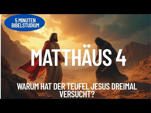 Matthäus 4 erklärt | Die Versuchung Jesu in der Wüste | Bibel im Kontext