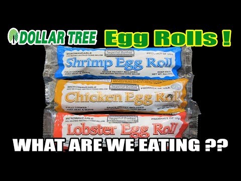AIR FRIED Dollar Tree Egg Rolls - WHAT ARE WE EATING??...