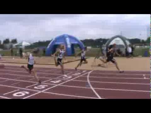 IV Mityng ŁOZLA Łódź - 100m seria 2/5 (14.09.2013r)