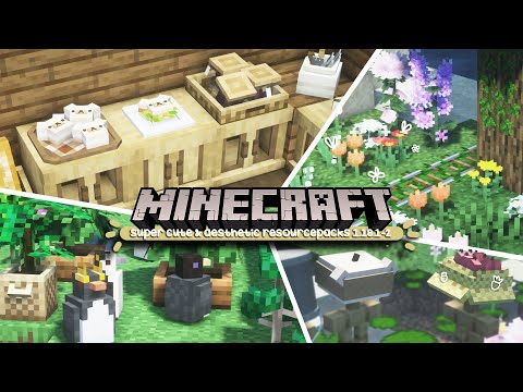 very cute & aesthetic minecraft resourcepacks & texture packs for 1.18.2 + works with 1.16.5!!