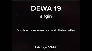Download lagu DEWA  19 angin || lirik mp3