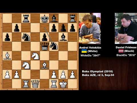Tal Would Be Proud: Andrei Volokitin vs Daniel Fridman - Baku (2016)
