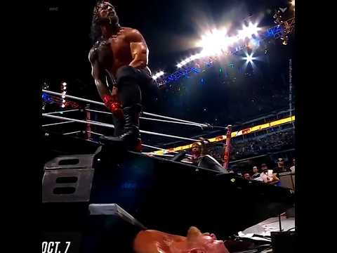 Roman Reigns vs. Brock Lesnar – Last Man Standing Match | WWE Universal Title | #shortsfeed #wwe