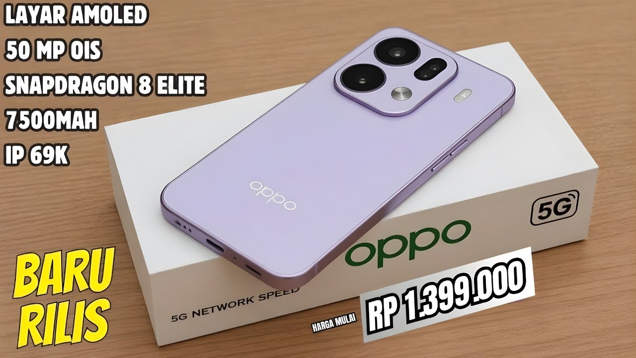 BARU SAJA RILIS‼️7500mAh, RAM 12/512 GB | HP OPPO TERBARU AWAL TAHUN 2026