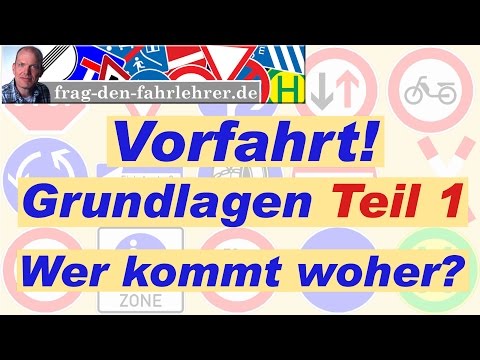 Right-of-way rules explained: Basics part 1 - Who comes from where? Learning the theory for drivi...