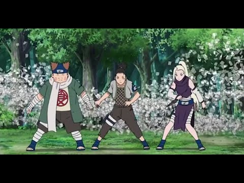 Team Asuma vs Nagato,Yahiko and Konan
