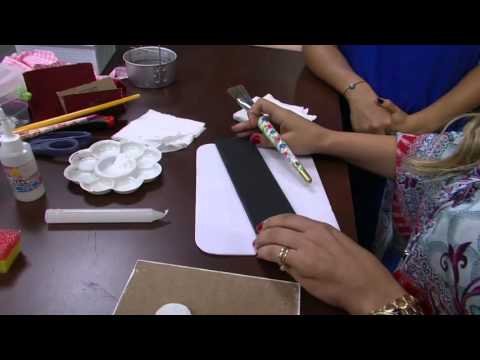 Mulher.com - 29/12/2015 - Porta chaves shabby chic - Camila Claro de Carvalho PT1