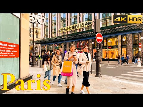Paris , France 🇫🇷 - City Center - 2021 4K - HDR Walking Tour | Paris 4K | A Walk in Paris