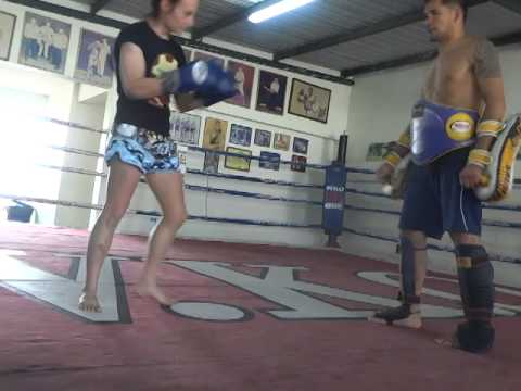 Working on Clinch Transition with Sakmongkol - Part 1 - Day 7 - WKO Pattaya