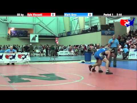 Kyle Visconti vs. Mark Grey at 2013 ASICS University Nationals - FS