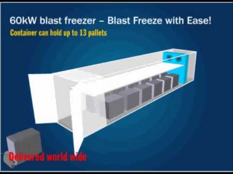 Portable blast freezers - crs 60kw cold storage blast freeze...