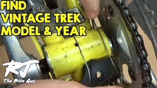 How To Find Model/Year Of Vintage Trek Bike By Serial Number