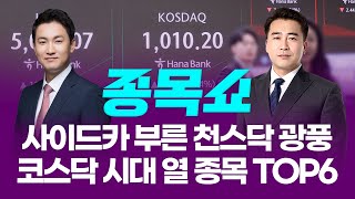 사이드카 부른 천스닥 광풍! 코스닥 시대 열 중소형주 TOP6ㅣ 종목쇼 ㅣ260126