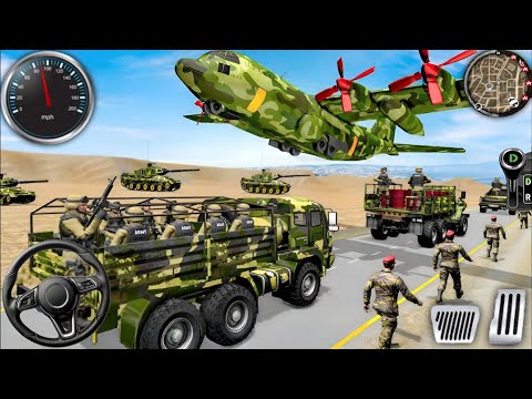 Army Truck Driving Cargo Games - US Offroad Army Truck Driving 3D 2025 - Andriod Gameplay
