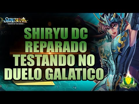 SHIRYU DIVINO no Duelo Galatico, REPARADO e causando estragos - Saint Seiya Awakening