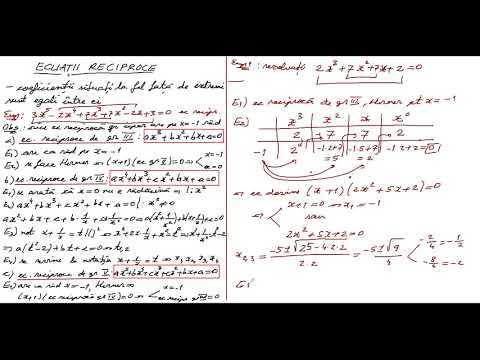 14. Ecuații reciproce