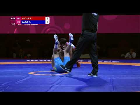 Round 5 WW - 58 kg: R. NAGAR (IND) v. A. ZARYP (KAZ)