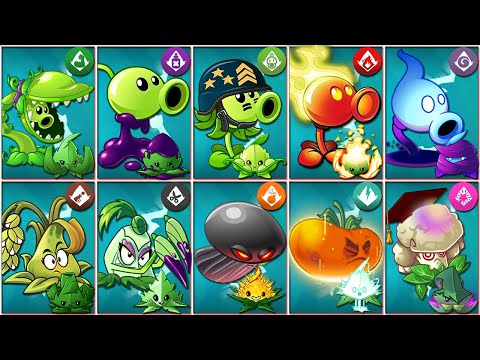 Random 10 Plant & Mint Battlez - WHo Will Win? - PvZ 2 Plant Vs Plant