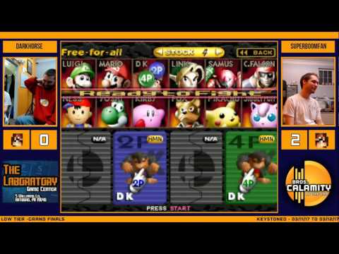 Keystoned  L Darkhorse DK vs W PGSuPeRbOoMfAn DK   Grand Finals   SSB64 Low Tiers