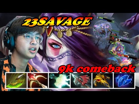 23Savage Templar Assassin intense 9k comeback with Rampage | Giveaway | Dota 2 Pro Gameplay