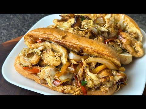 Quick & Easy Chicken Philly Cheesesteak! I Make This When I Want a Easy Dinner