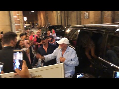 ROGER TAYLOR , Adam Lambert & Brian May arrived at the hotel Italy Bologna . Queen 09/07/2022