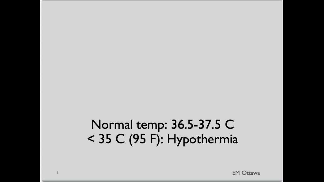 Hypothermia Part 1
