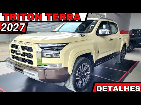Nova Mitsubishi Triton Terra 2027 chega por R$344.990 como a mais luxuosa e completa do mercado!