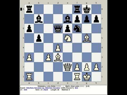 Nisipeanu, Liviu Dieter vs Marin, Irina Luiza | Odorheiu Seculesc Chess Open 1993, Romania
