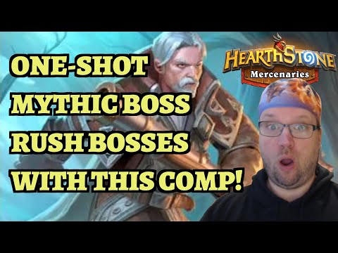 ONE-SHOT Mythic Boss Rush Bosses! Artillery Strike Team Comp Guide - Hearthstone Mercenaries