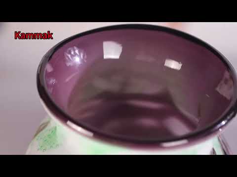 KAMMAK colorful hand blown glass vase video