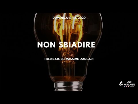 "Non sbiadire" Culto Domenicale 13/12/2020 || ADI Misilmeri