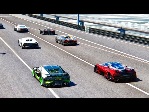 2022 SSC Tuatara Aggressor vs Bugatti Hypercars at Special Stage Route X