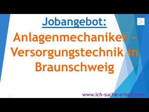 Jobangebot Anlagenmechaniker - Versorgungstechnik in Braunschweig