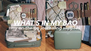 my on-the-go journaling supplies | What's In My BAO